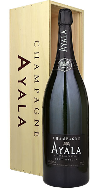 Ayala Brut Majeur NV Champagne Jeroboam (3 litre) in Wood Box